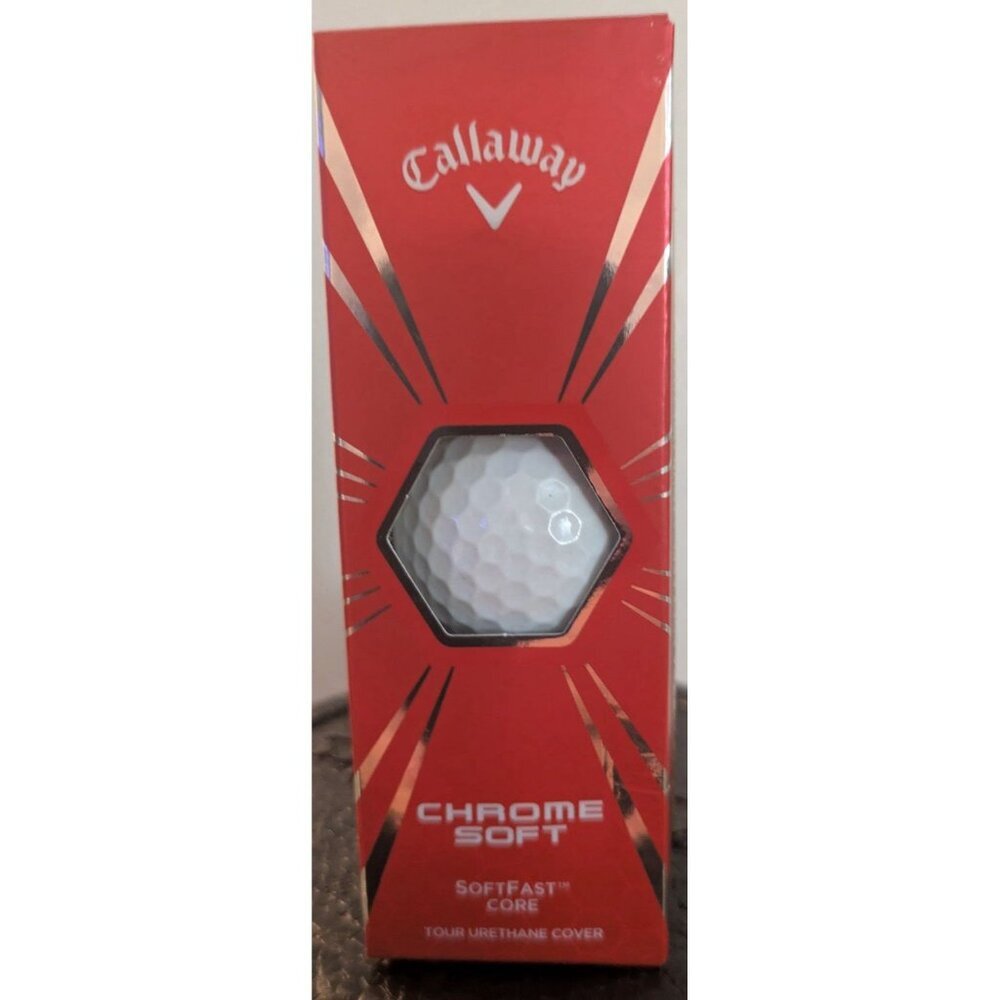 Callaway Chrome Soft Golf Balls SoftFast Core White 3ct
